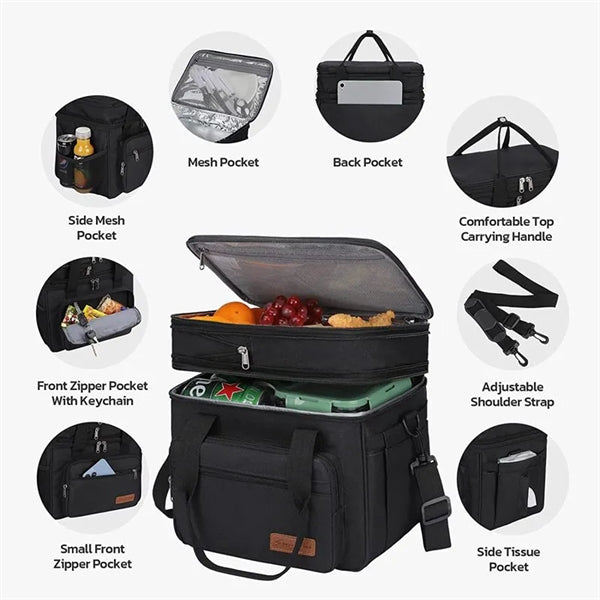 Expandable Large Insulated Cooler Bag