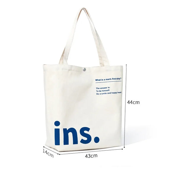 Large Cotton Canves Tote Bag