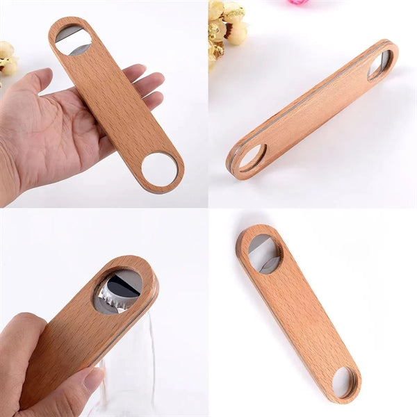 Wooden Handle Bottle Opener