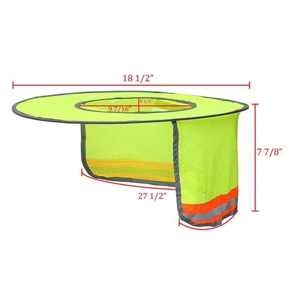 Reflective Hard Hat Neck Sun Shield