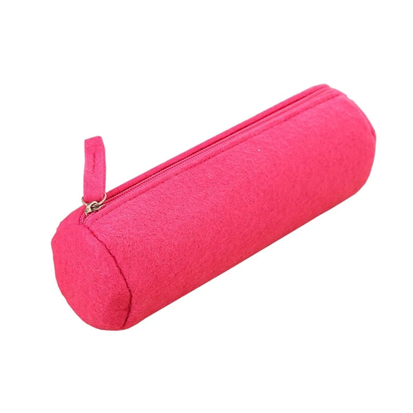 Felt pencil pouch bag with zipper