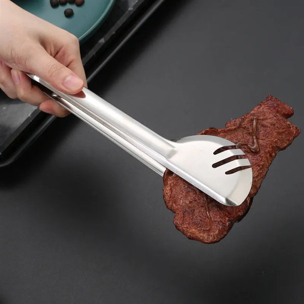 Stainless Steel Roast Meat Bread Barbecue Buffet Tongs