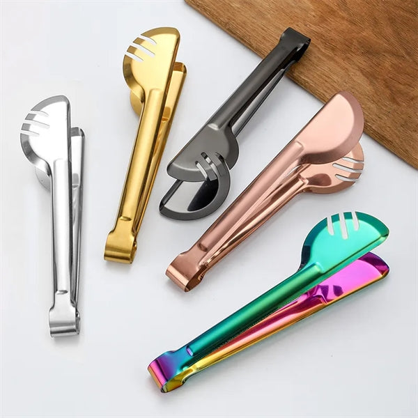 Stainless Steel Roast Meat Bread Barbecue Buffet Tongs