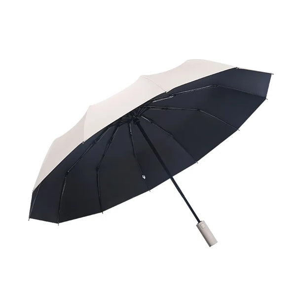 12 Rib Windproof Automatic Folding Travel Umbrella