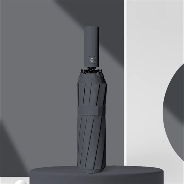 12 Rib Windproof Automatic Folding Travel Umbrella
