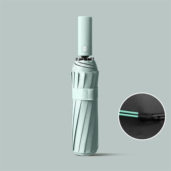 12 Rib Windproof Automatic Folding Travel Umbrella