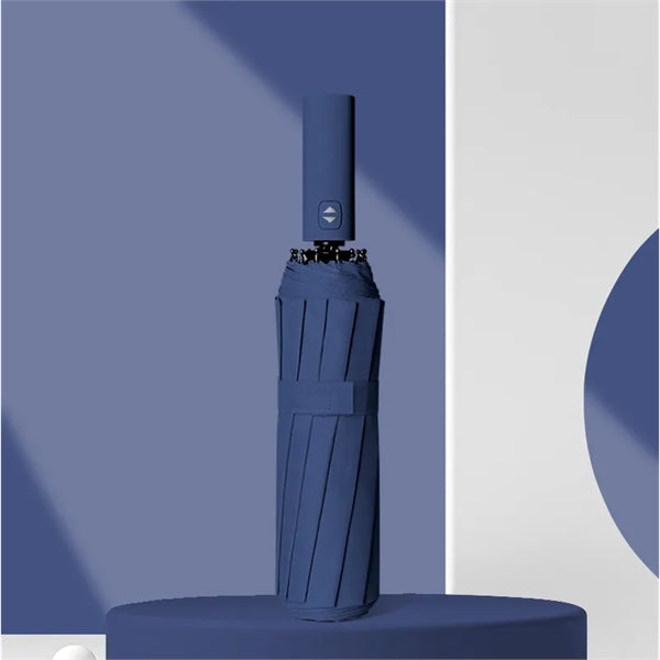 12 Rib Windproof Automatic Folding Travel Umbrella