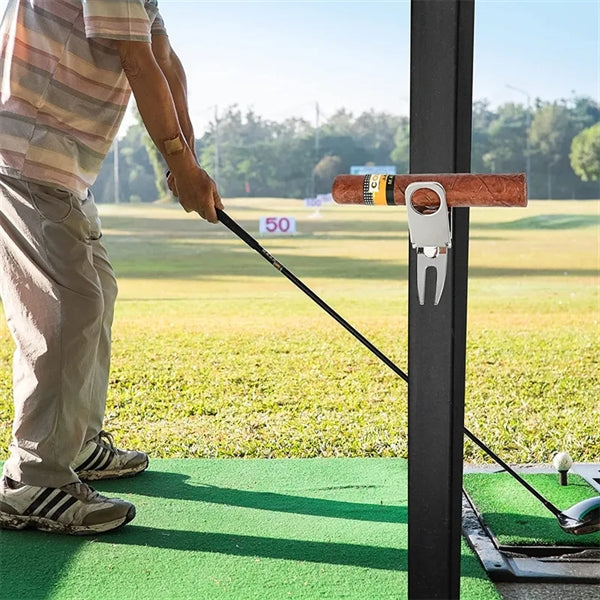 Magnetic Cigar Holder Golf Divot Marker Tool