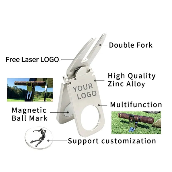 Magnetic Cigar Holder Golf Divot Marker Tool