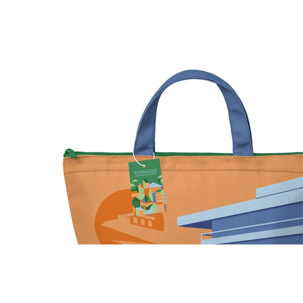 Full Color Recycled Canvas Large Lunch Cooler