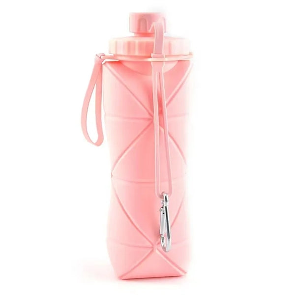 20 oz Silicone Lightweight Travel Collapsible Water Bottle