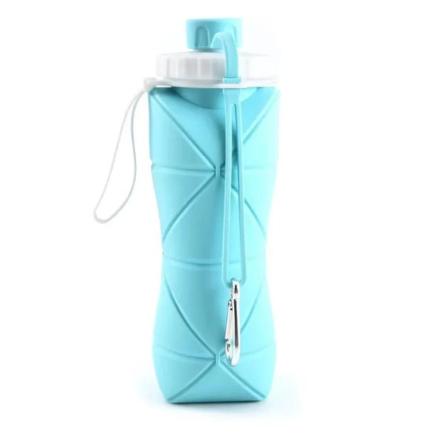 20 oz Silicone Lightweight Travel Collapsible Water Bottle