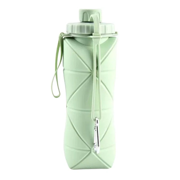 20 oz Silicone Lightweight Travel Collapsible Water Bottle