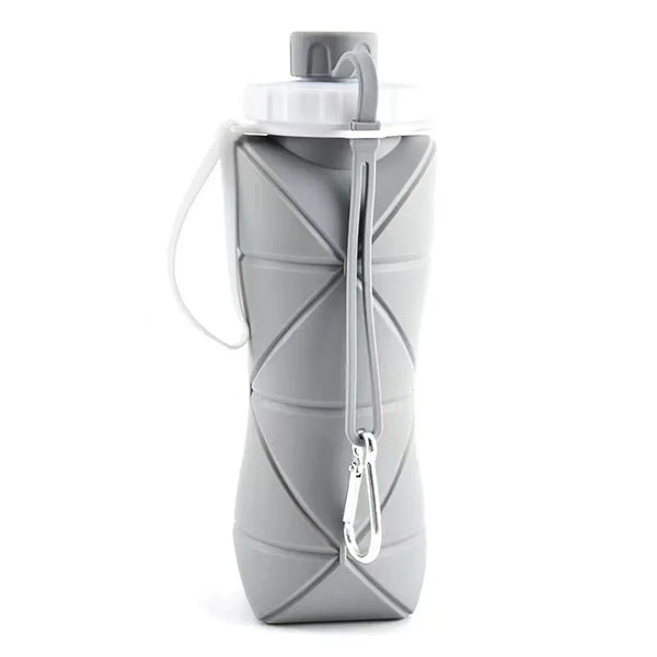 20 oz Silicone Lightweight Travel Collapsible Water Bottle