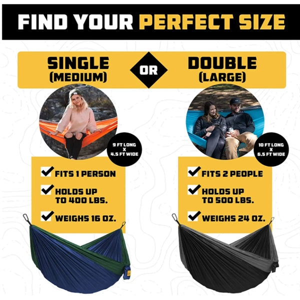 Hammock Camping Accessories Single or Double for Outdoor