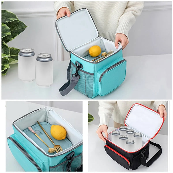 Portable Colorful Insulated Lunch Bag