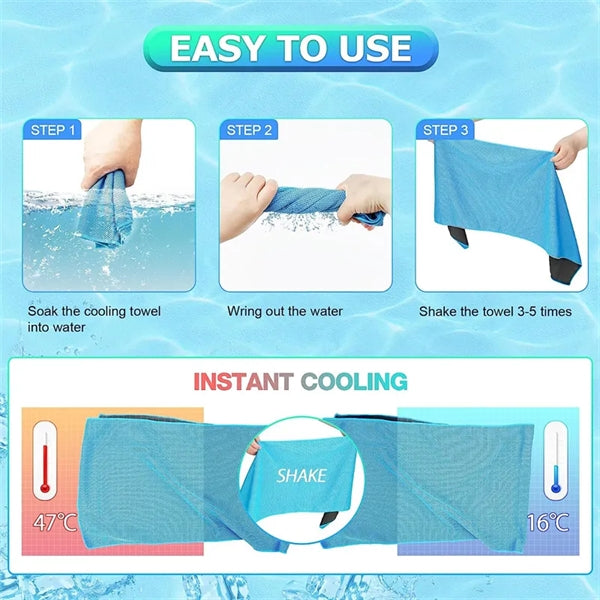 Soft Cooling Towels for Neck and Face
