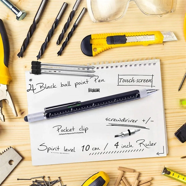 Metal Multi Tool 6-In-1 Stylus Pen