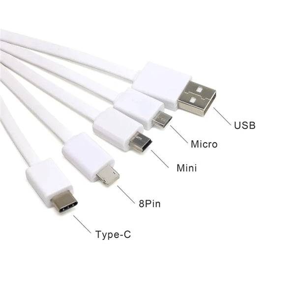 New 4 In 1 Illuminated Keychain Charging Cable