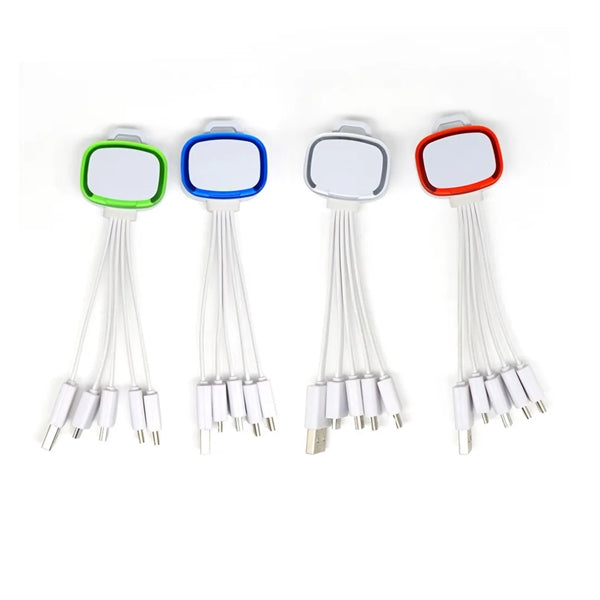 New 4 In 1 Illuminated Keychain Charging Cable