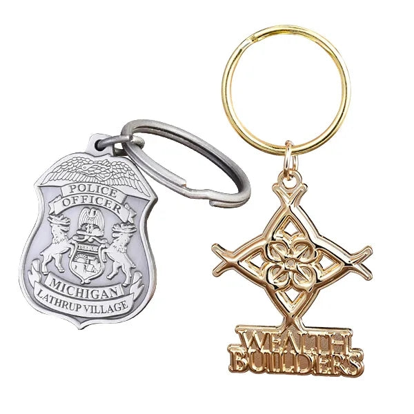 Die Struck Key Chain 1.25"