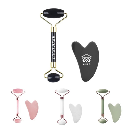 Head Face Massage Roller and Scraping Board Kit