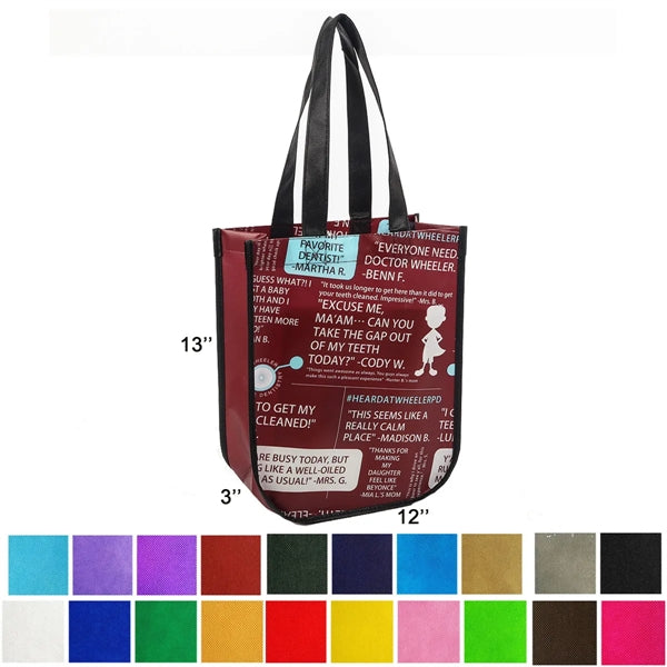 Laminated Non-Woven Mini Tote Bag