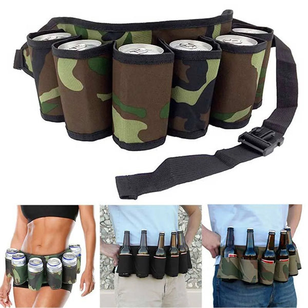 Party Camping Picnic Beer Belt Waist Strap with Buckle