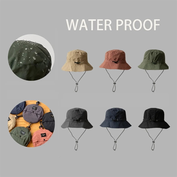 Portable Folding Nylon Bucket Hat Fishing Cap