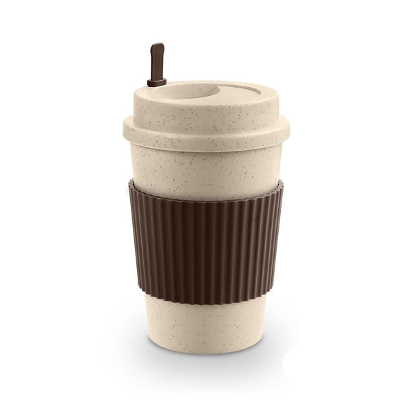 12oz. Wheat Travel Coffee Mug w/ Lid