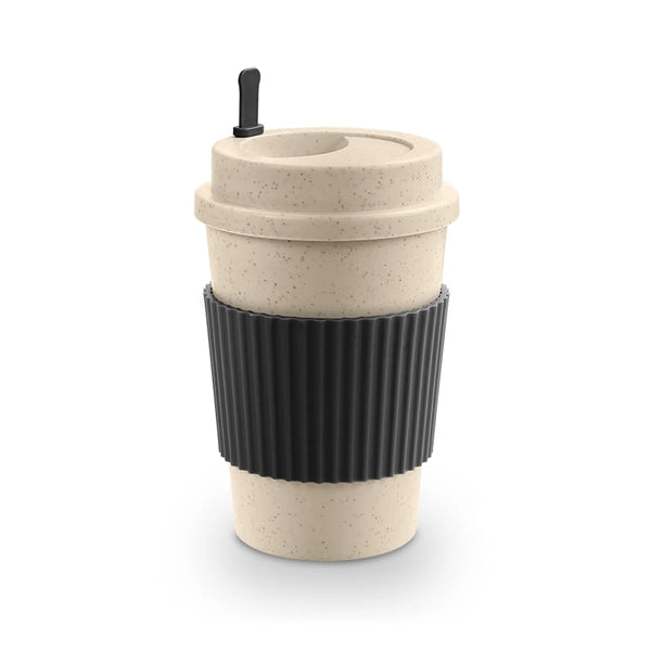 12oz. Wheat Travel Coffee Mug w/ Lid
