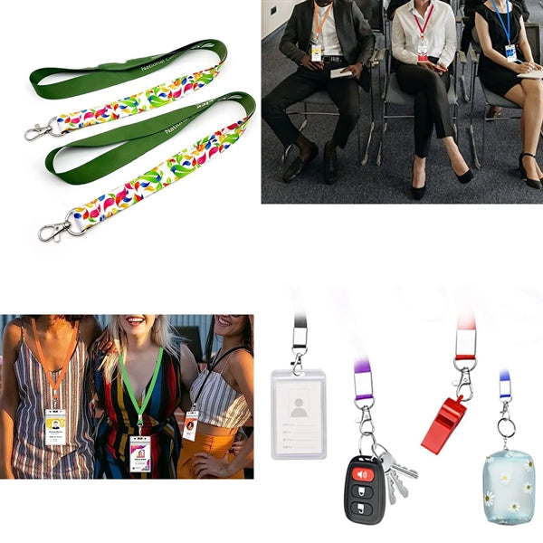 Durable Neck Lanyard With Clip For ID Badges & Keys