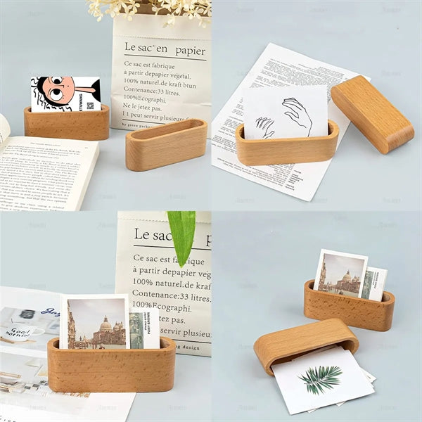 Business Card Display Holder Desktop Stand for Office