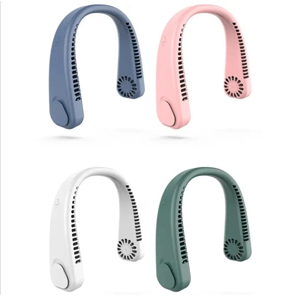 USB Rechargeable Sports Wearable Hanging Neck Fan
