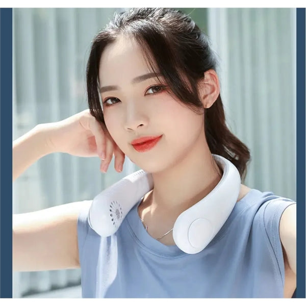 USB Rechargeable Sports Wearable Hanging Neck Fan