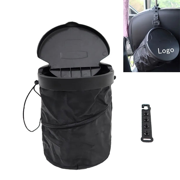 Portable Car Trash Can with Lid