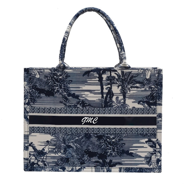 Vertical Canvas Tote Bag