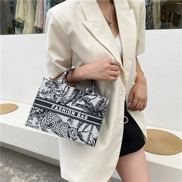 Vertical Canvas Tote Bag