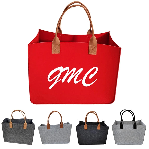 Silkscreen Felt Tote Bag