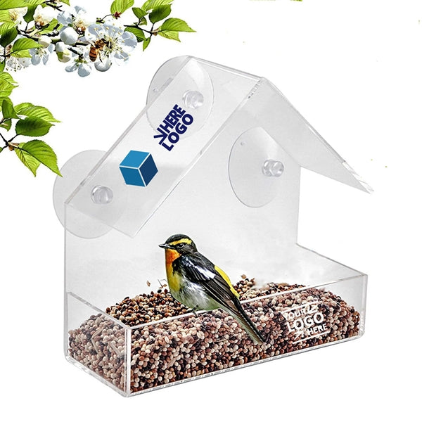 Clear Window Bird Feeder With Strong Suction Cup