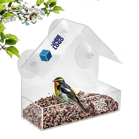 Clear Window Bird Feeder With Strong Suction Cup