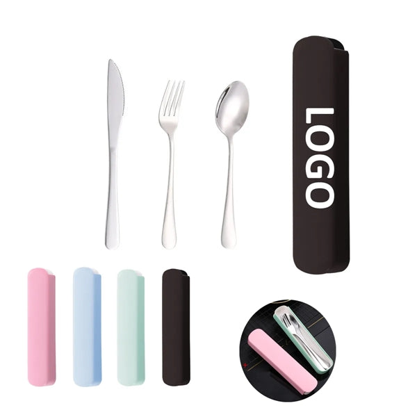 Portable Stainless Steel 3pcs Cutlery Set