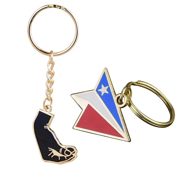 Hard Enamel Key Chain 1.25"