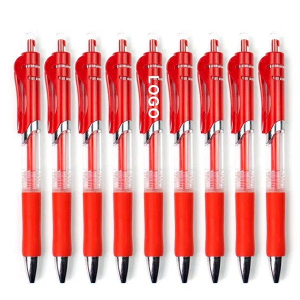 Retractable Plastic Click Pen with Grip