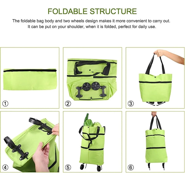 Collapsible Trolley Bags with Wheels