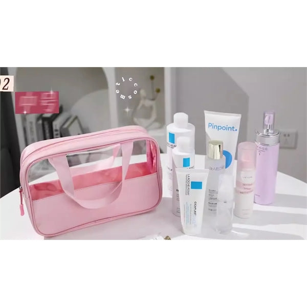 Clear Travel Hanging Toiletry Cosmetic Bag