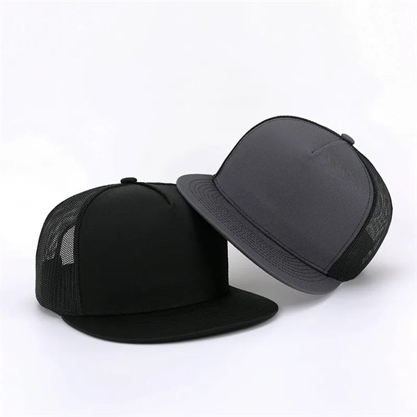 Flat Screen Brim Mesh Trucker Cap