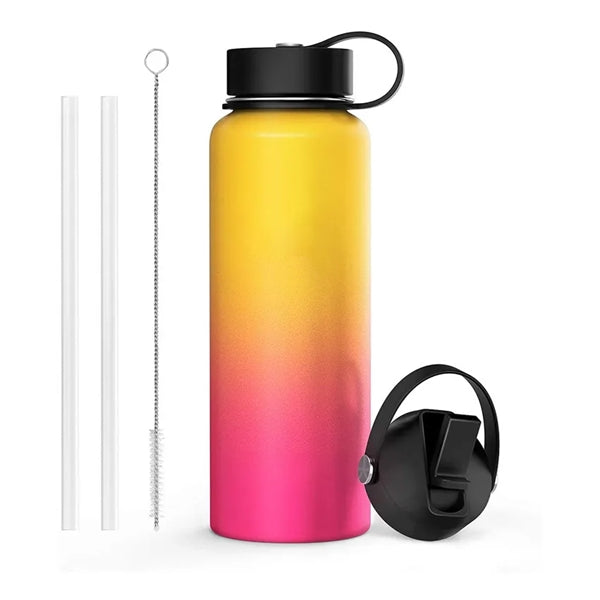 32oz Insulated Water Bottle with Straw Lid and Flex Cap