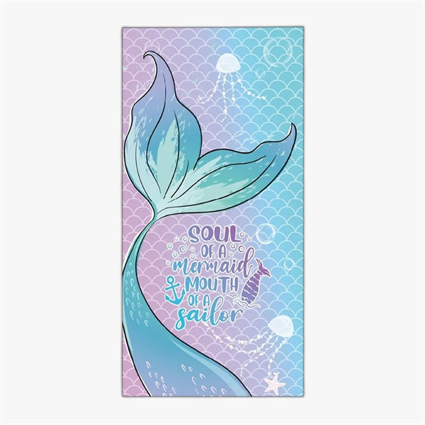 Mermaid Microfiber Quick Dry Swim Towel Blanket for Adult