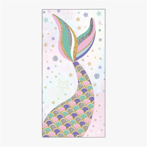Mermaid Microfiber Quick Dry Swim Towel Blanket for Adult